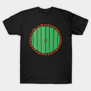 Green Round Halfling Door T-Shirt